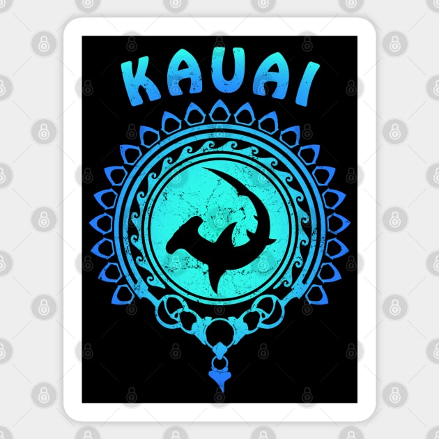 Kauai Hammerhead shark Sticker by NicGrayTees